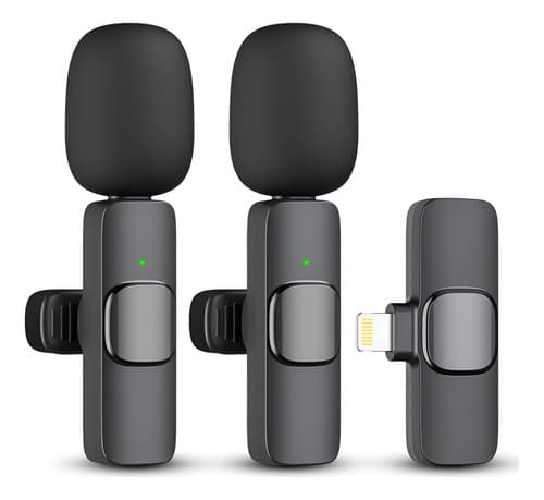 Paquete De 2 Micrófonos Inalámbricos Lavalier — imagen 1