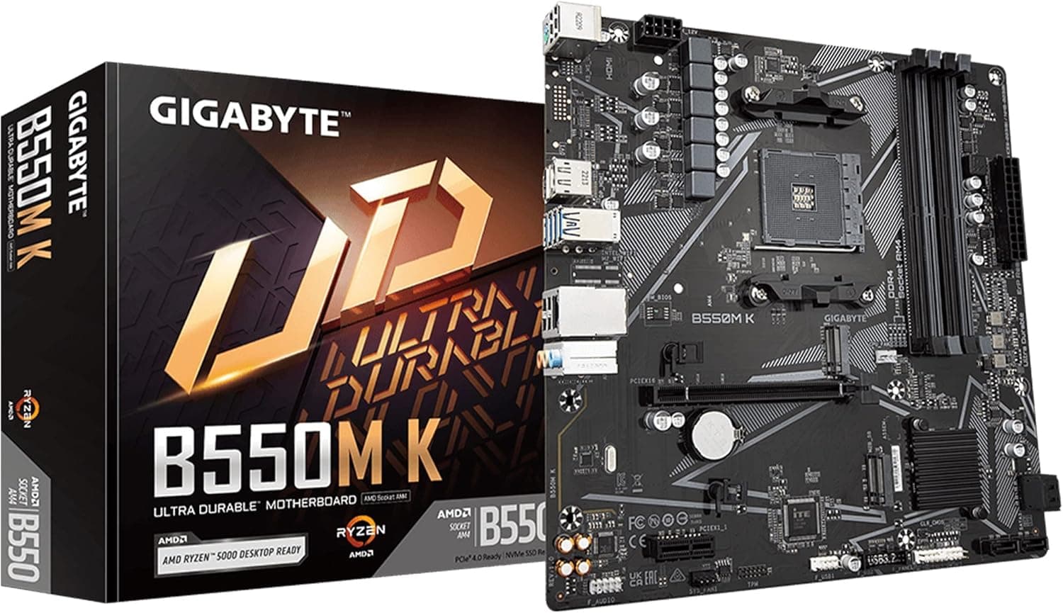 Placa Madre Gigabyte B550mk Ddr4 Am4