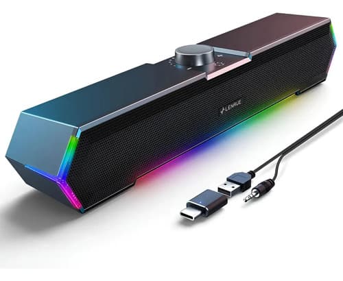 Lenrue G11 Parlante Gamer Negro 5W — imagen 1
