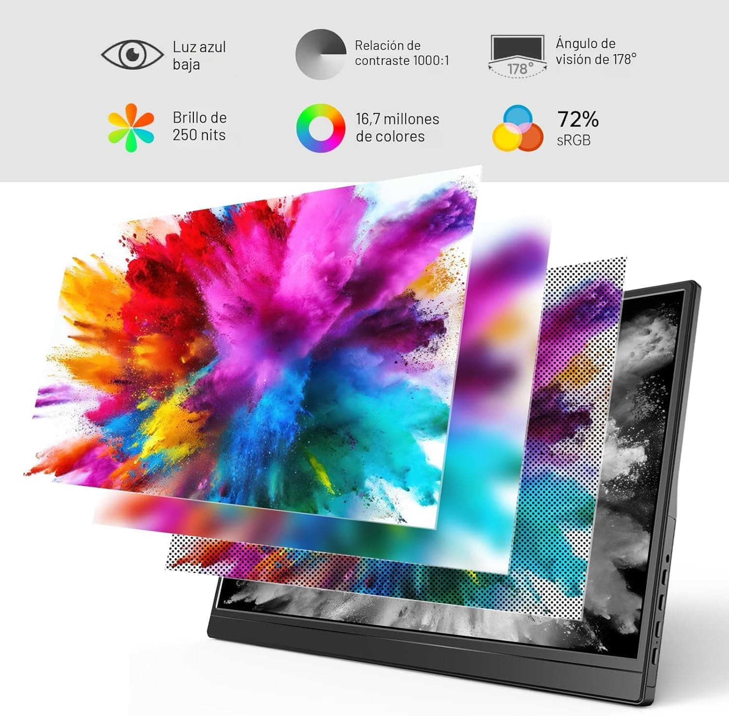 Monitor Portátil 15.6 Pulgadas 1080p Ips — imagen 1