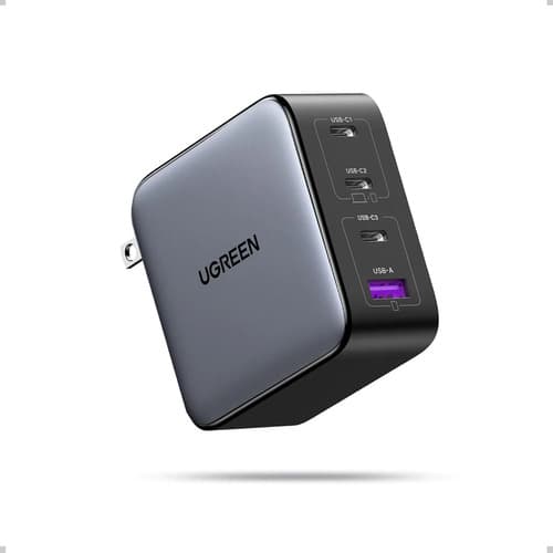 Cargador Ugreen Nexode 100W CD226 GaN 4 Puertos Gris — imagen 1