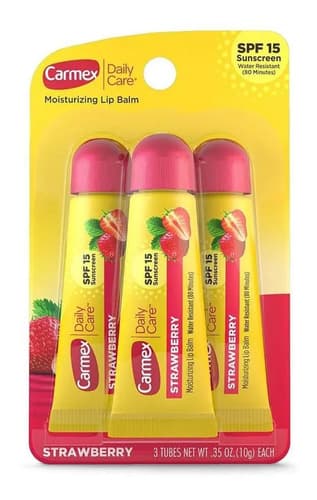 Carmex Daily Care Bálsamo Labial Fresa Pack x3 — imagen 1